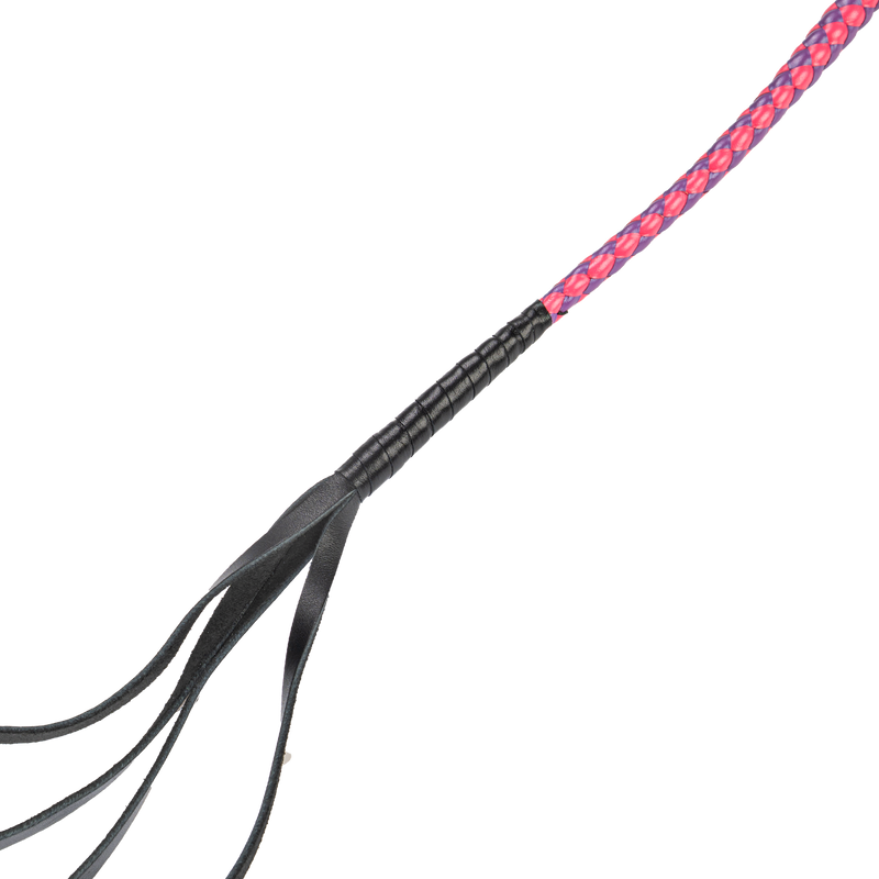 RISE - Japanse Bull Whip - 90 cm - Roze/Paars-Erotiekvoordeel.nl