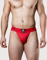 MM - REV2 - Reversible Jockstrap - Herenslip - Tailleband 5 cm - Zwart/Rood-Erotiekvoordeel.nl