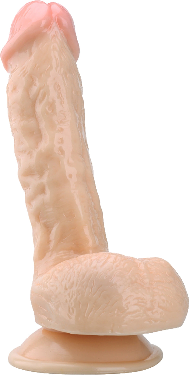 Deep Desire - Dildo - PVC - 21.5 cm - Lichte Huidskleur-Erotiekvoordeel.nl
