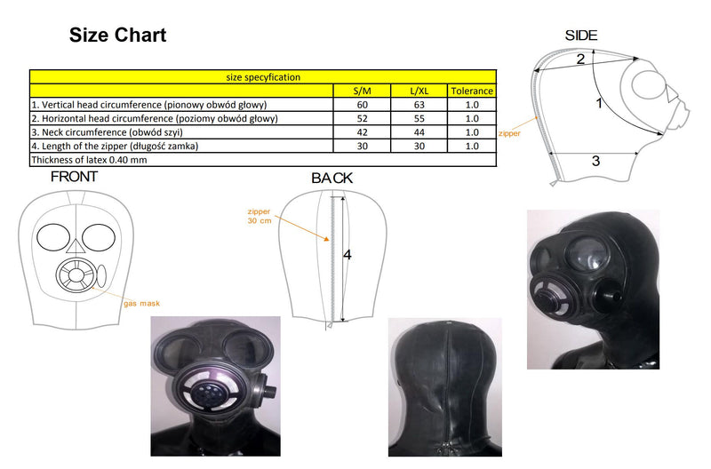 Mister B - Russisch Gasmasker met Oogkappen - Maat L/XL-Erotiekvoordeel.nl