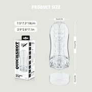 Chisa - Quickshot Portable Cup - Lingered - Cup Masturbator - Transparant-Erotiekvoordeel.nl