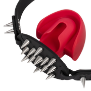 Rimba Mondknevel met Bit en Studs — Zwart/Rood-Erotiekvoordeel.nl
