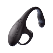 IY - Kamber - Golvende en Vibrerende Anaal Plug met Cockring - Zwart-Erotiekvoordeel.nl