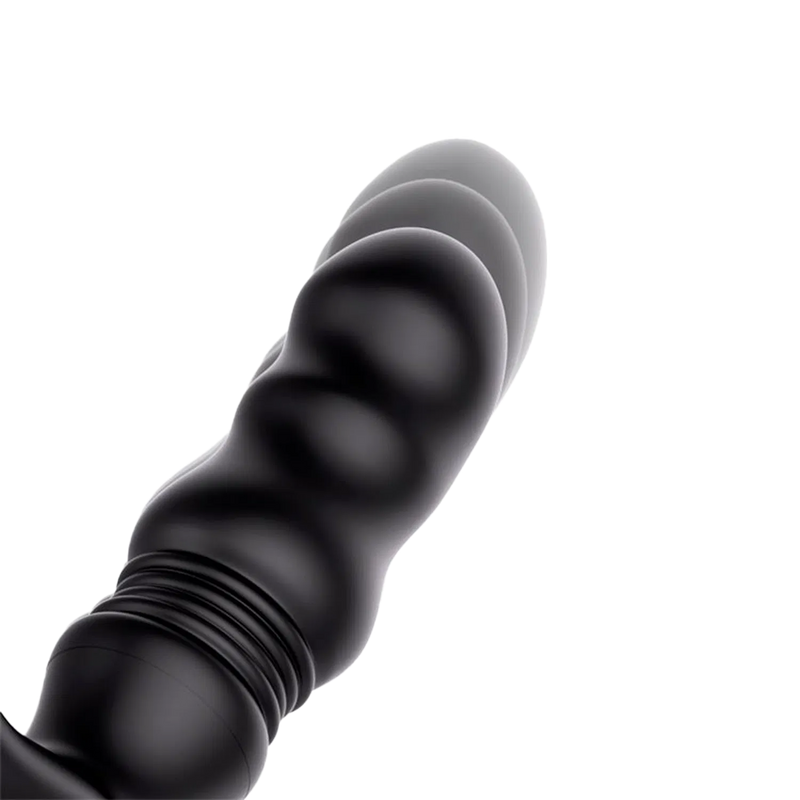 IY - Womp - Stotende en Vibrerende Prostaatmassager met Afstandsbediening - Zwart-Erotiekvoordeel.nl