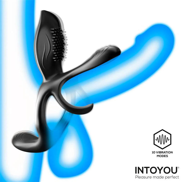 IY – Daxer – Vibrerende Penisverlenger met Afstandsbediening – Zwart-Erotiekvoordeel.nl