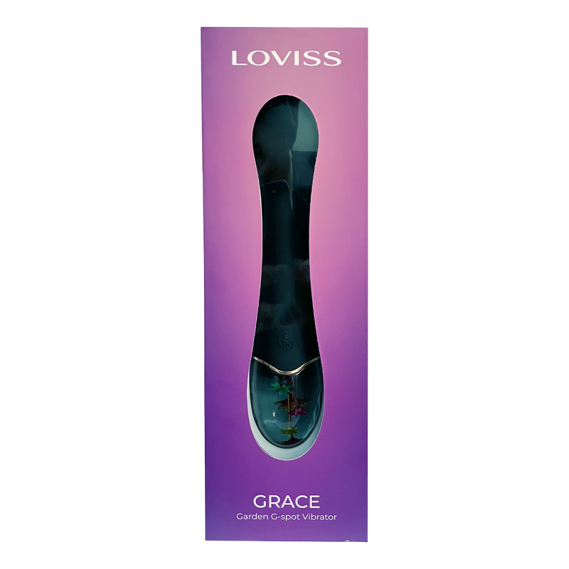 LOVISS - Grace - Garden G-Spot-vibrator – Zwart-Erotiekvoordeel.nl