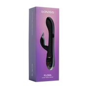 Loviss Flora Garden Rabbit Vibrator – Zwart-Erotiekvoordeel.nl