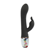 Loviss Flora Garden Rabbit Vibrator – Zwart-Erotiekvoordeel.nl