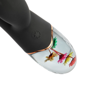 Loviss Flora Garden Rabbit Vibrator – Zwart-Erotiekvoordeel.nl