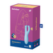 Satisfyer - Threesome 4 - Multifunctionele Vibrator Met 3 Voelsprieten - Blauw-Erotiekvoordeel.nl