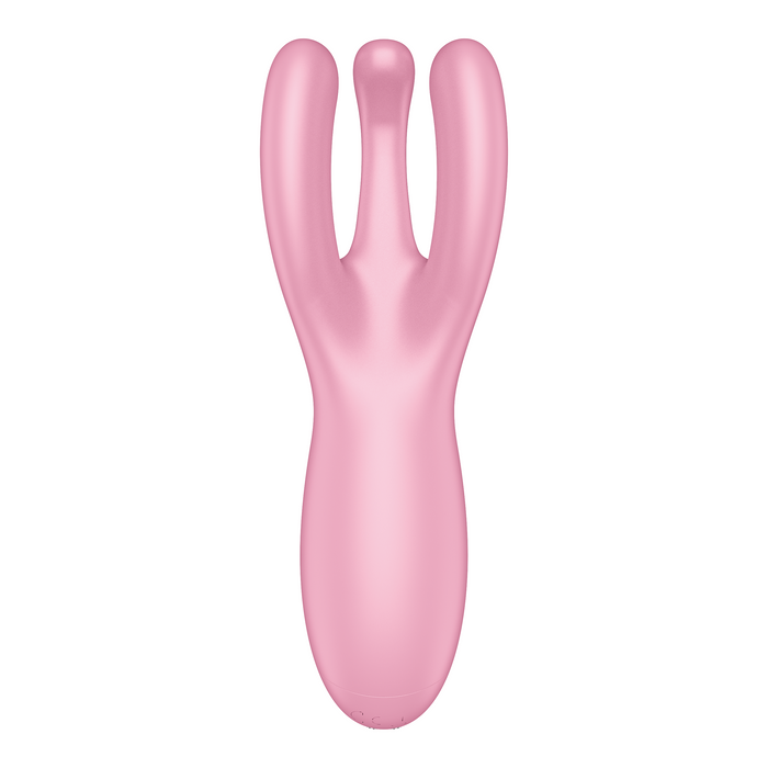 Satisfyer - Threesome 4 - Multifunctionele Vibrator Met 3 Voelsprieten - Roze-Erotiekvoordeel.nl