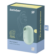 Satisfyer - Pro to Go 2 - Mini Luchtdruk Vibrator - Mintgroen-Erotiekvoordeel.nl
