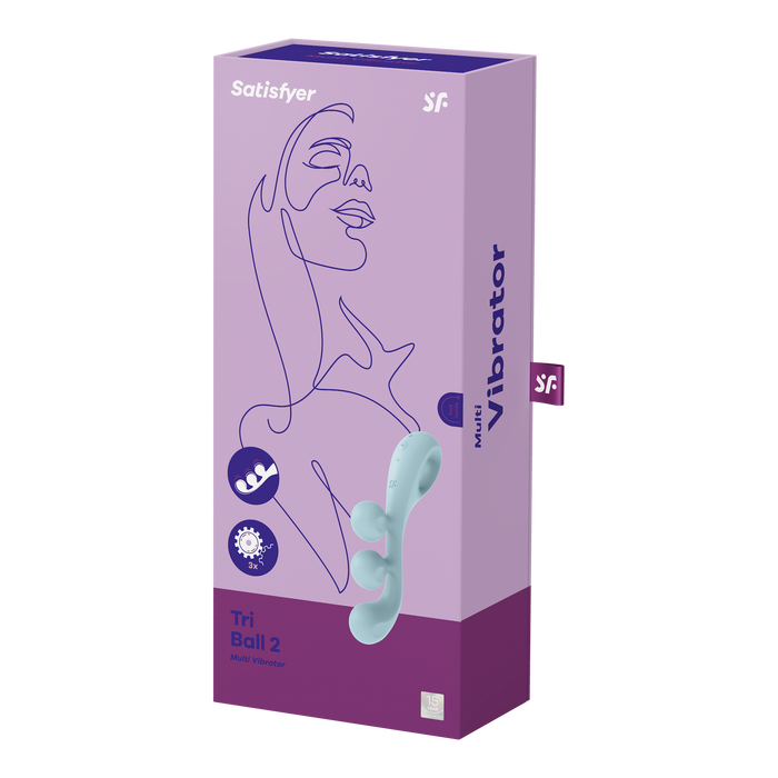 Satisfyer - Tri Ball 2 - Vibrator met 3 Motoren - Lichtblauw-Erotiekvoordeel.nl