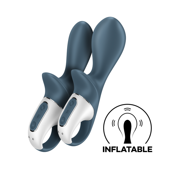 Satisfyer - Air Pump Booty 2 - Opblaasbare Anaal Vibrator - Grijs-Erotiekvoordeel.nl
