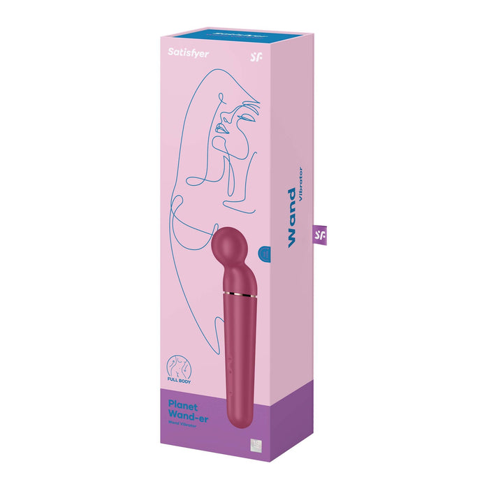 Satisfyer - Planet Wand-er - Wand Vibrator - Rood-Erotiekvoordeel.nl