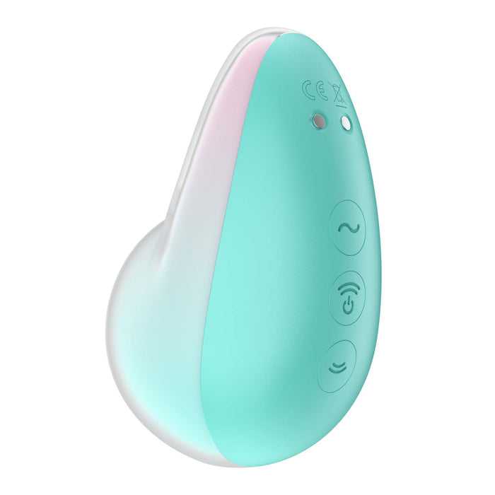 Satisfyer - Pixie Dust - Luchtdruk Vibrator met Vibratie - Roze/Mint-Erotiekvoordeel.nl