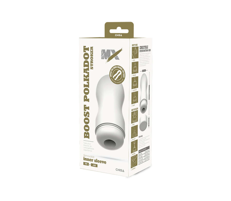 Chisa - Boost Polkadot - Stroker Masturbator - Wit-Erotiekvoordeel.nl
