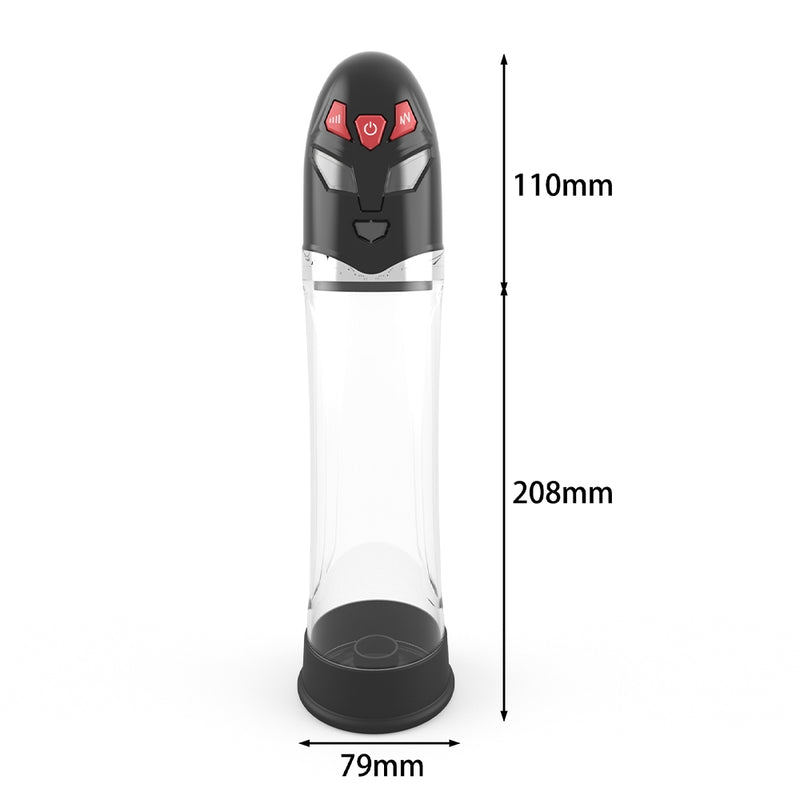 Essentials - Ultraman Auto Hydro Pump 31 cm. Transparent/Black - Erotiekvoordeel.nl