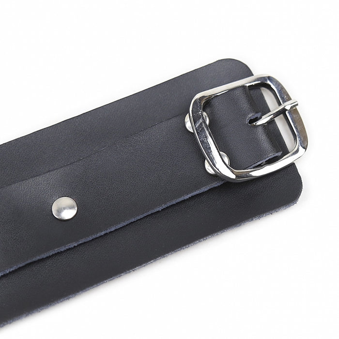 Smart Moves - Eenvoudige Kunstlederen Enkelboeien - Zwart-Erotiekvoordeel.nl