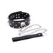 Smart Moves - Brede Collar met Spikes - Inclusief Leash - Zwart-Erotiekvoordeel.nl