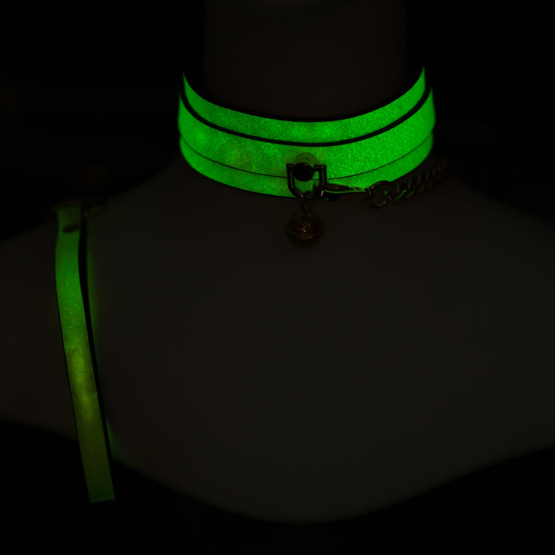 Smart Moves - Collar - Glow-in-the-Dark Groen-Erotiekvoordeel.nl