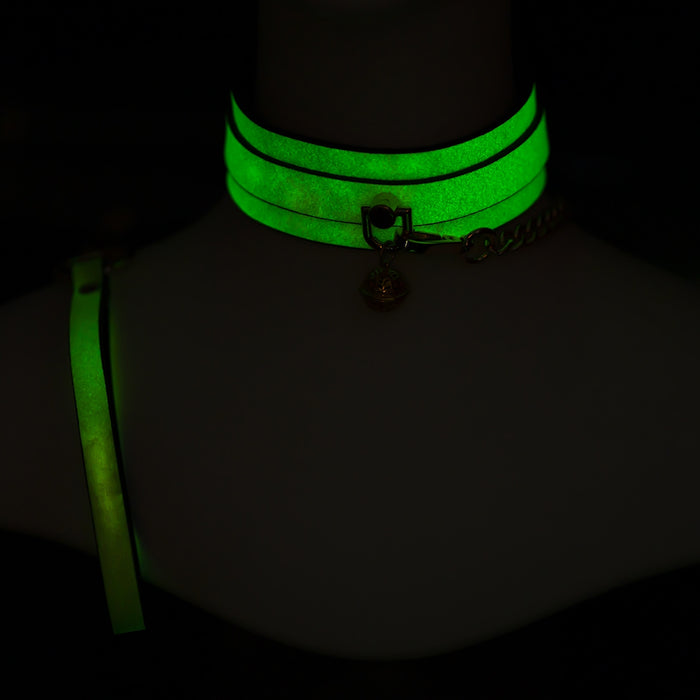 Smart Moves - Collar - Glow-in-the-Dark Groen-Erotiekvoordeel.nl