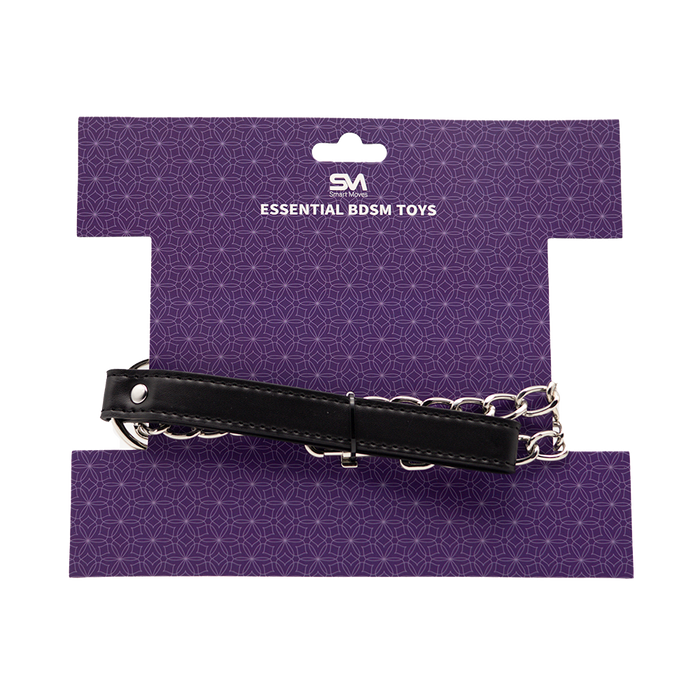 Smart Moves - Leiband met Ketting - Zwart-Erotiekvoordeel.nl