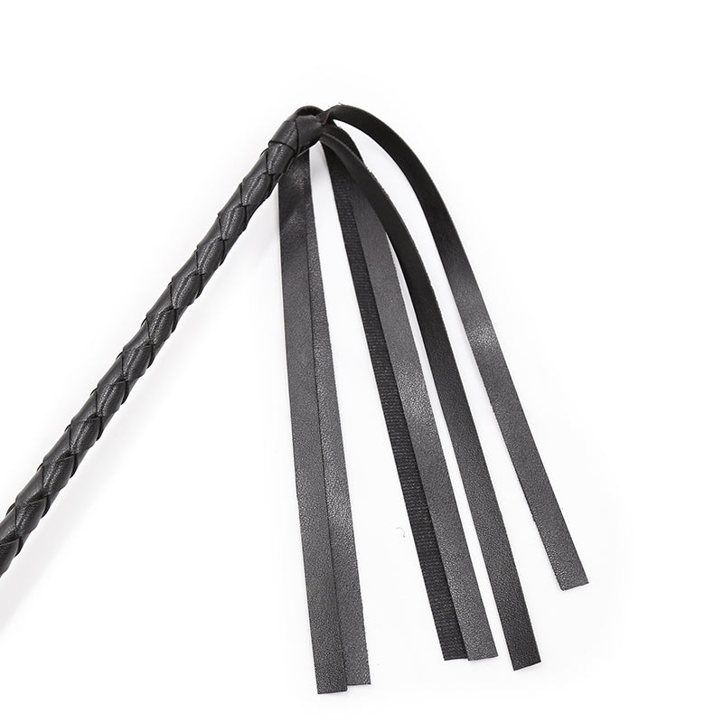 Smart Moves - Reitpeitsche mit Quasten - 65 cm - Schwarz - Erotiekvoordeel.nl