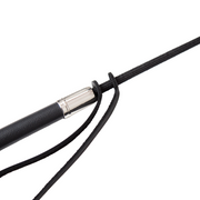 Smart Moves - Lederen Paardrijzweepje - Dubbele Flap - 64 cm - Zwart-Erotiekvoordeel.nl