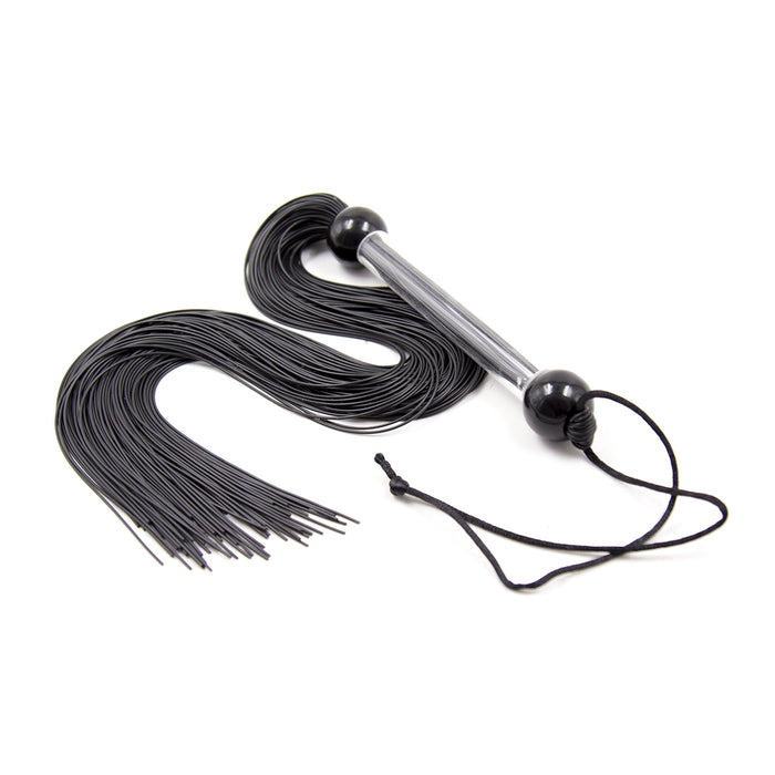 Smart Moves - Flogger - Siliconen Strengen - 51 cm - Zwart-Erotiekvoordeel.nl