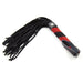 Smart Moves - Korte Suede Flogger - 24 cm - Zwart/Rood-Erotiekvoordeel.nl