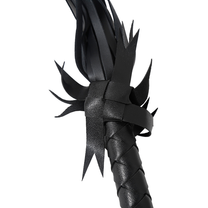 Smart Moves - Flogger met Deco - 45 cm - Zwart-Erotiekvoordeel.nl