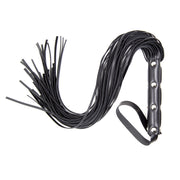 Smart Moves - Stud Flogger - PU Leer - 63 cm - Zwart-Erotiekvoordeel.nl
