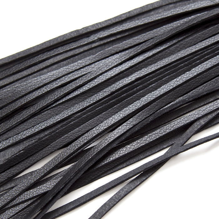 Smart Moves - Stud Flogger - PU Leer - 63 cm - Zwart-Erotiekvoordeel.nl