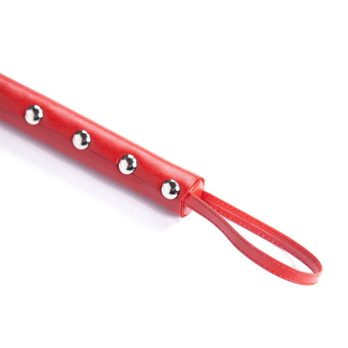 Smart Moves - Studded Flogger - 60 cm - Rood-Erotiekvoordeel.nl