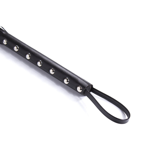 Smart Moves - Studded Flogger - 60 cm - Zwart-Erotiekvoordeel.nl