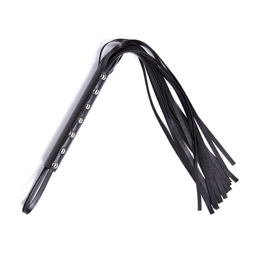 Smart Moves - Studded Flogger - 60 cm - Zwart-Erotiekvoordeel.nl
