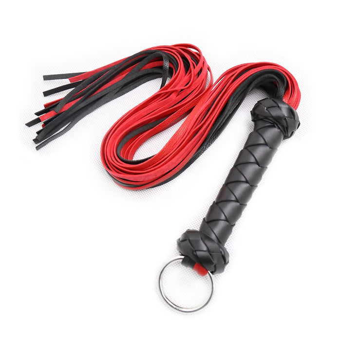 Smart Moves - Flogger - PU Leer - 72 cm - Rood/Zwart-Erotiekvoordeel.nl