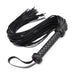 Smart Moves - Flogger - PU Leer - Gevlochten Handvat - 65 cm - Zwart-Erotiekvoordeel.nl