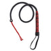 Smart Moves - Lange Bullwhip - 106 cm - Brokaat Kanten Handvat - Zwart/Rood-Erotiekvoordeel.nl