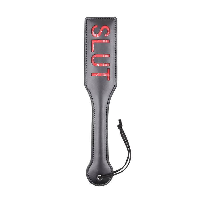 Smart Moves - Paddle SLUT - 32 cm - Zwart/Rood-Erotiekvoordeel.nl