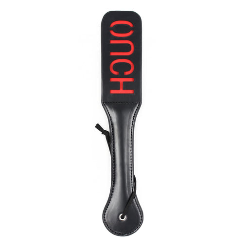 Smart Moves - OUCH Dubbellaagse Paddle - 32 cm - Zwart/Rood-Erotiekvoordeel.nl