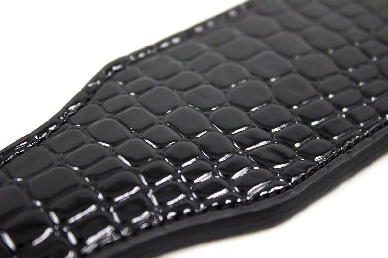 Smart Moves - Rechte Paddle - Lakleer - 32 cm - Snake Print - Zwart-Erotiekvoordeel.nl