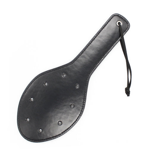 Smart Moves - Ovalen Paddle met Studs - 30 cm - Zwart-Erotiekvoordeel.nl
