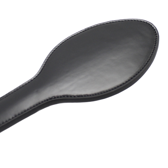 Smart Moves - Lepelvormige Paddle - 31 cm - PU Leer - Zwart-Erotiekvoordeel.nl