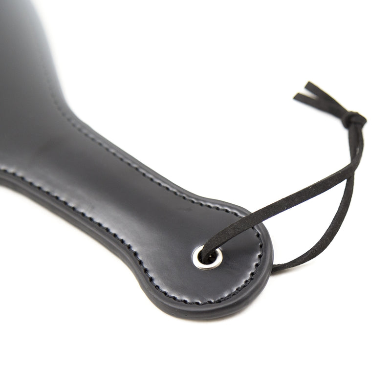 Smart Moves - Ronde Paddle - 27 cm - PU Leer - Zwart-Erotiekvoordeel.nl