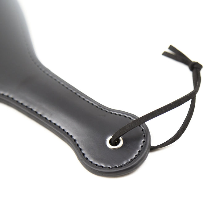 Smart Moves - Ronde Paddle - 27 cm - PU Leer - Zwart-Erotiekvoordeel.nl