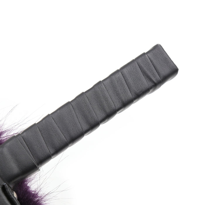 Smart Moves - Faux Fur Paddle - 32 cm - Paars/Zwart-Erotiekvoordeel.nl