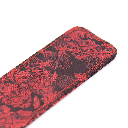 Smart Moves - Rechte Paddle - Brokaat - Rood/Zwart-Erotiekvoordeel.nl