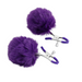 Smart Moves - Tepelklemmen met Fluffy Pompoms - Paars-Erotiekvoordeel.nl